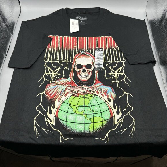 Reverse Other - Falling In Reverse Reaper World T-Shirt LARGE New